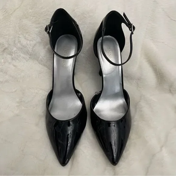 Nine West Pointed Toed Black Heels - Picture 2 of 6